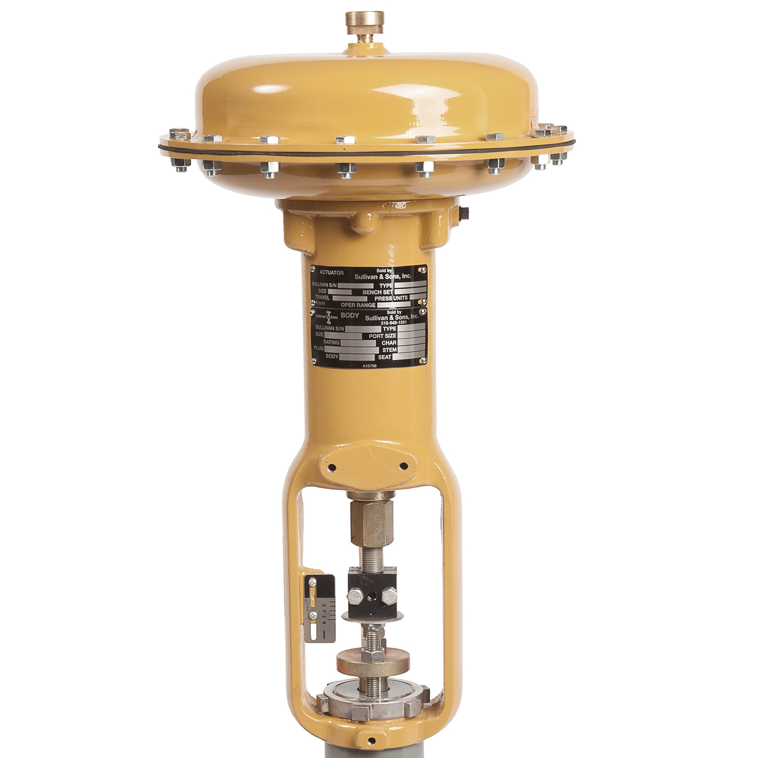 S&S 867 - Pneumatic Diaphragm Sliding - Stem Actuator